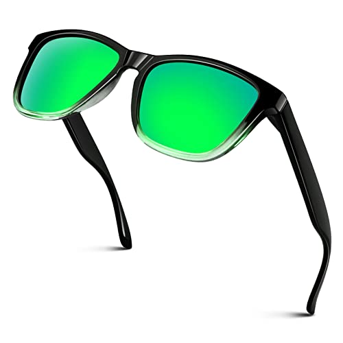 CGID Gafas de Sol Polarizadas Hombre y Mujer Retro Deportivos 80's Ultra Light Protección UV400 MJ17