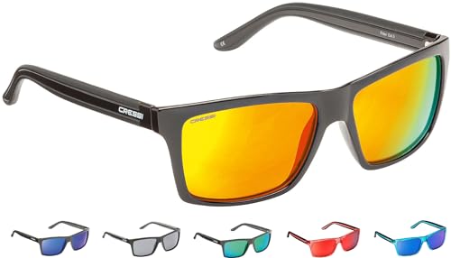 Cressi Rio Sunglasses Gafas de Sol Deportivo Polarizados, Unisex Adultos, Negro Matt, Talla única