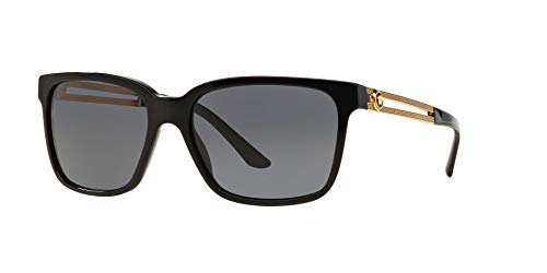 Versace Gafas de Sol VE 4307 Black/Grey 58/17/145 hombre