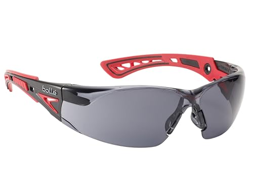Bollé APRUSH+SMOKE - Gafas de seguridad (cristales ahumados), diseño deportivo